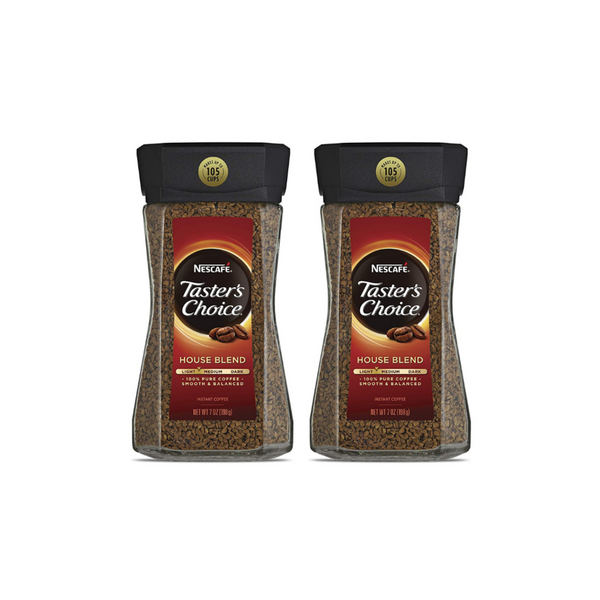 Paquete de 2 café instantáneo Nescafe Taster's Choice House Blend