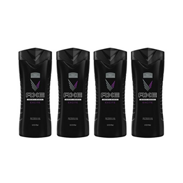 Pack of 4 AXE Body Wash for Men