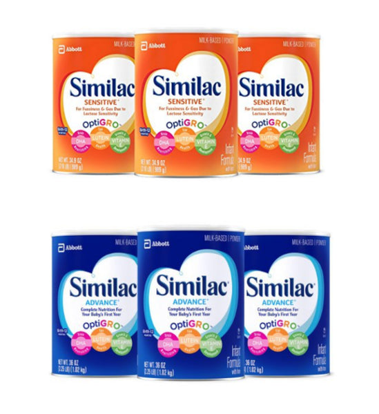 Pack of 3 Similac infant formula