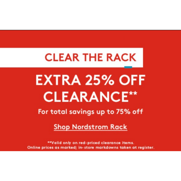 Hasta 75% de descuento en Nordstrom Rack Liquidación de la oferta de Rack