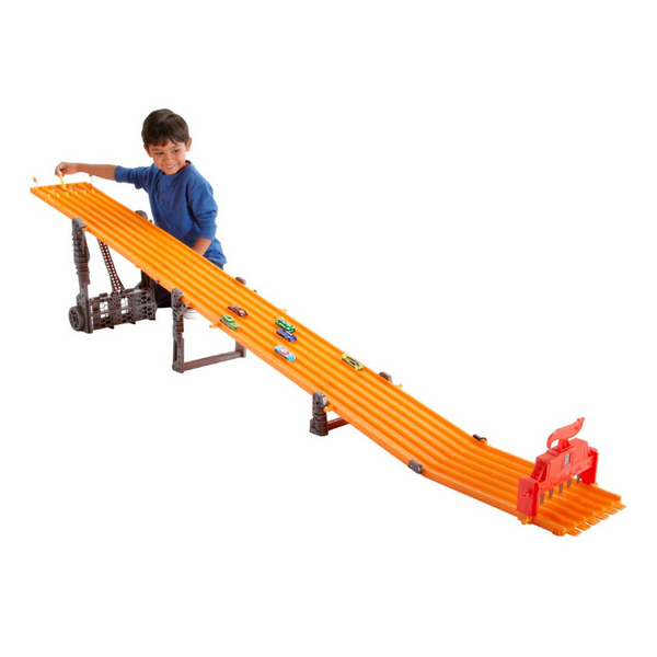 Pista de carreras Hot Wheels Super de 6 carriles