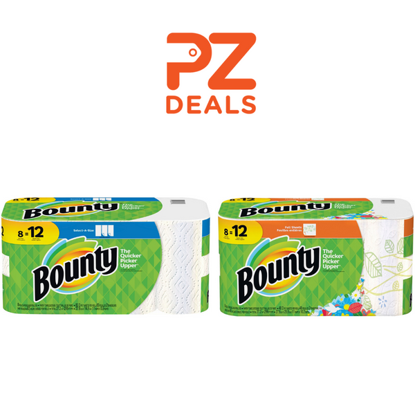 24 Giant Rolls of Bounty Paper Towels + $10 Target Gift Card