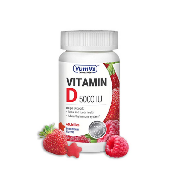 YumVs Complete Vitamin D Jellies (Gummies) 5000 IU