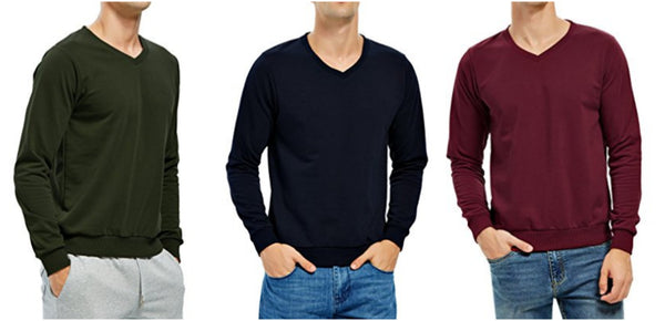 Men's V-neck sweatshirts