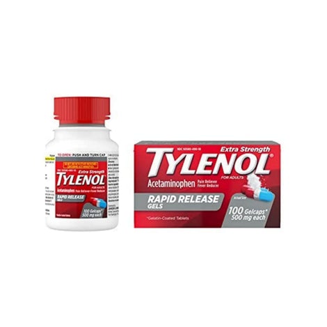 100 Extra Strength Tylenol Gels