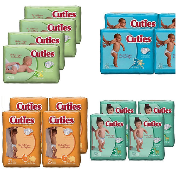 Los precios más bajos en pañales Cuties