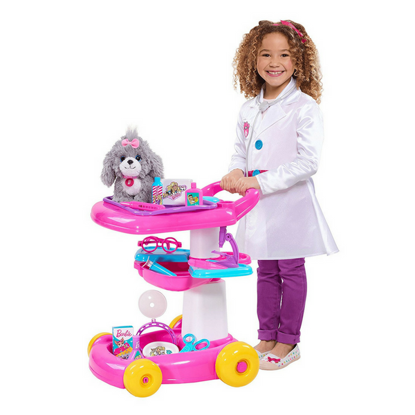 Barbie Just Play Pet Care Cart Doll