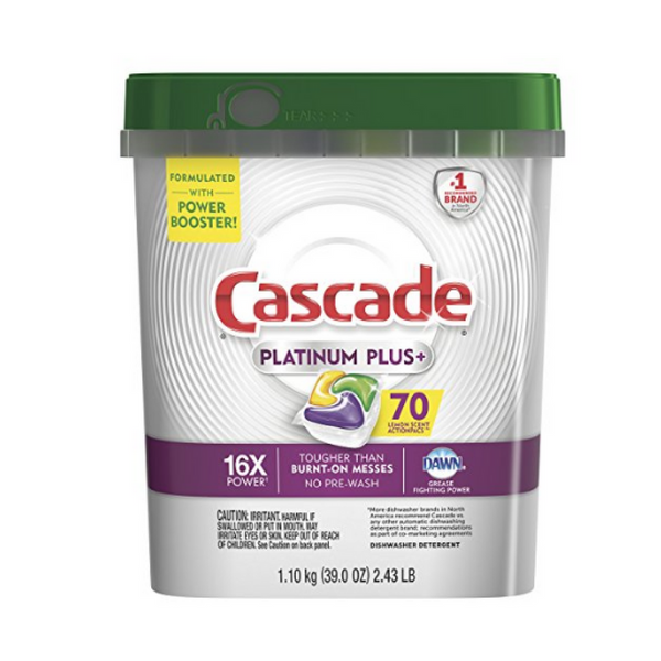 70-Count Cascade Platinum Plus Dishwasher Detergent Actionpacs