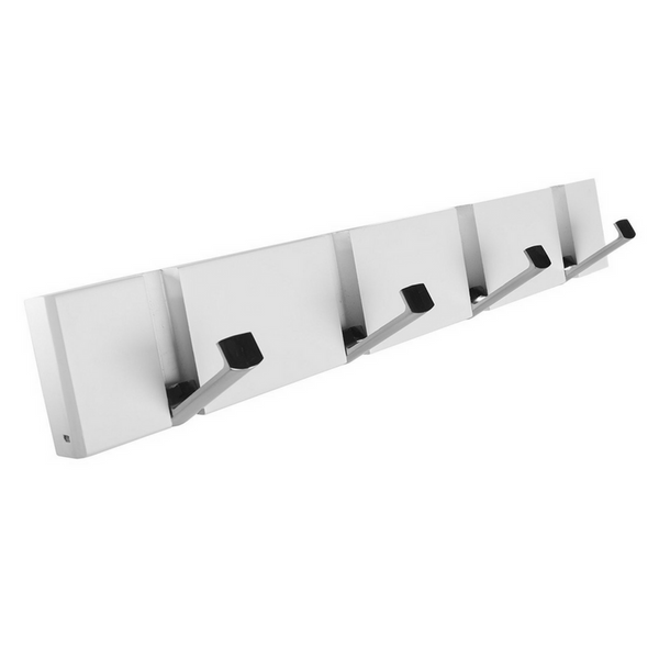 4 flip wall-mount satin nickel hooks