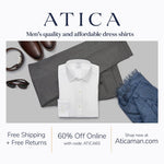 Sponsored: For a limited time, 60% off Atica Men's Quality And Affordable Dress Shirts!