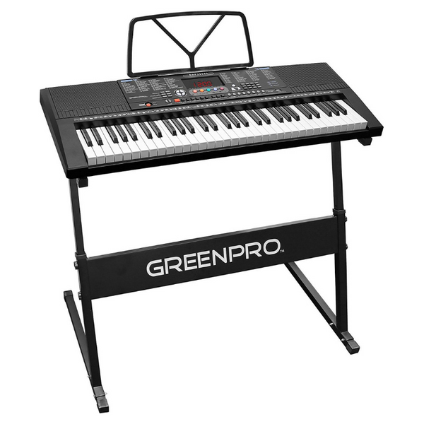 61 Key Portable Electronic Piano Keyboard LED Display with Adjustable Stand