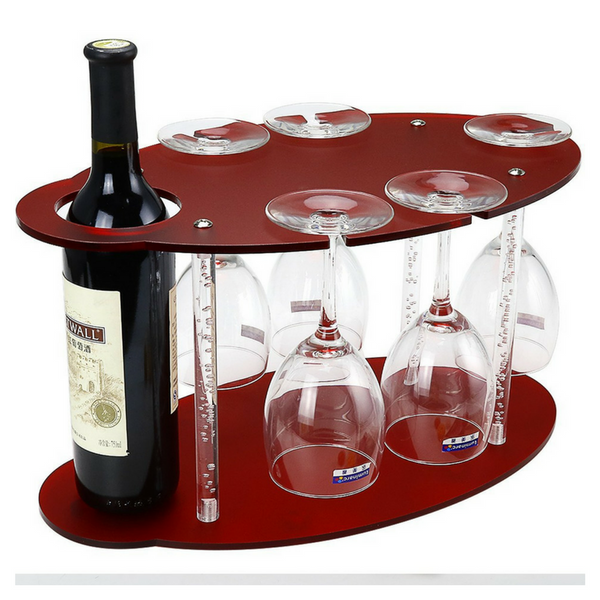 Wine and glass rack