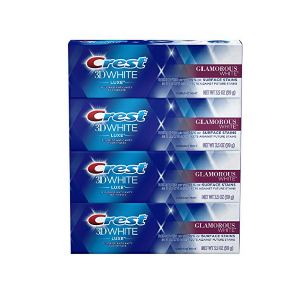 4 Crest 3D White Luxe Glamorous White Toothpaste