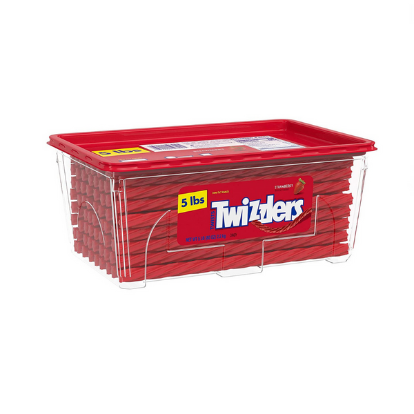 5 Pound Tub Of Twizzlers Licorice Candy