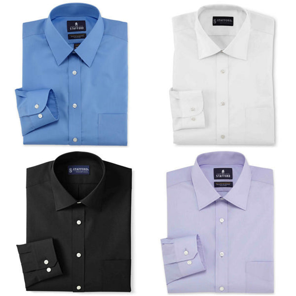 Stafford regular or fitted dress shirts