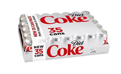 35 cans of Diet Coke