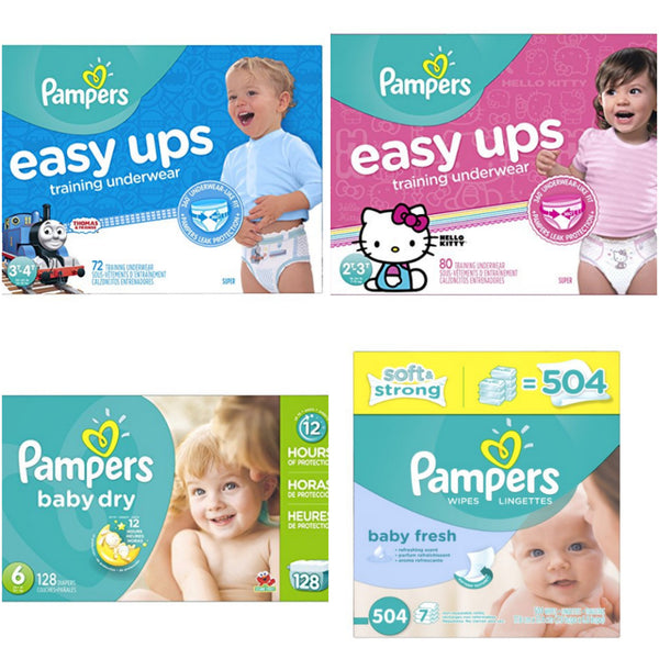 Save big on Pampers Easy Ups, Diapers and Baby Wipes