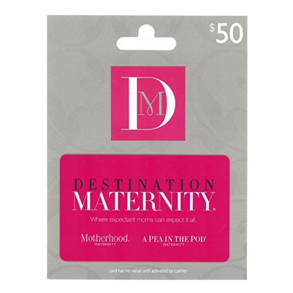 $50 Destination Maternity Gift Card For $40