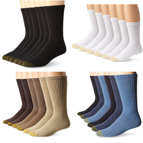 Pack of 6 Gold Toe cotton socks