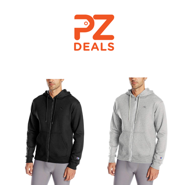 Champion Powerblend Fleece Sudaderas con capucha y cremallera completa para hombre