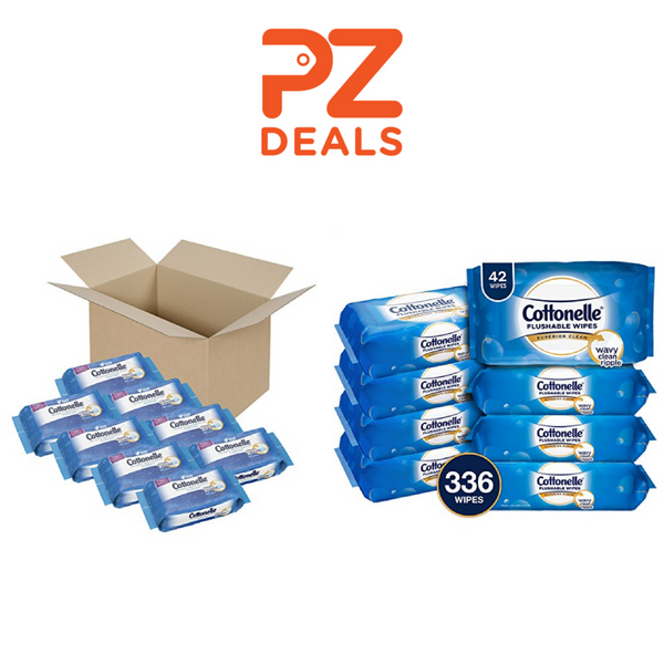 Paquete de 336 toallitas desechables Cottonelle FreshCare