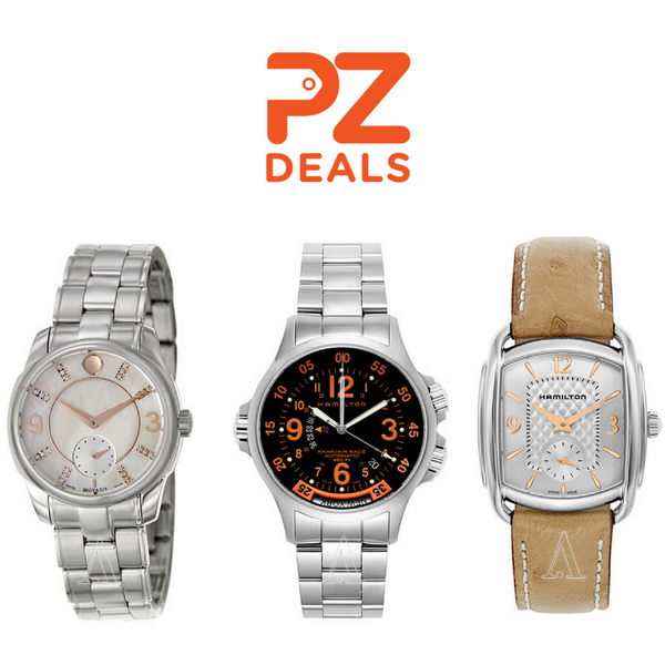 Up to 70% off Hamilton and Movado watches