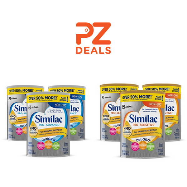 Pack of 3 Similac Pro-Advance Non-GMO Infant Formula with Iron