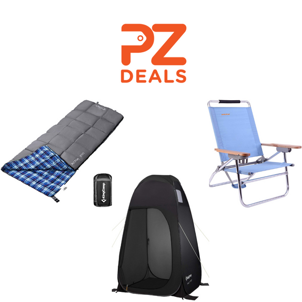 70% off sleeping bags, tents and beach chairs