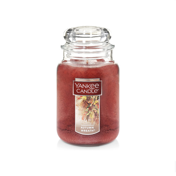 Yankee Candle - Tarro grande perfumado con corona de otoño, clásico, 22 oz