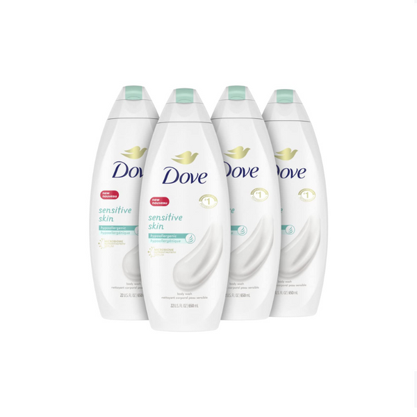 4 Bottles of Dove Body Wash (2 Variations)