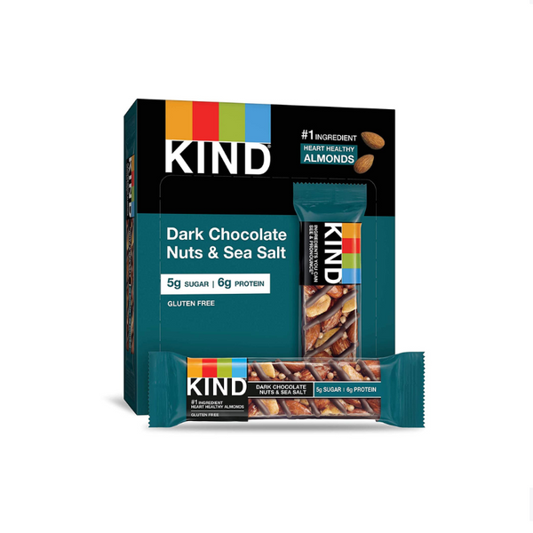 6 KIND Dark Chocolate Nuts & Sea Salt Bars