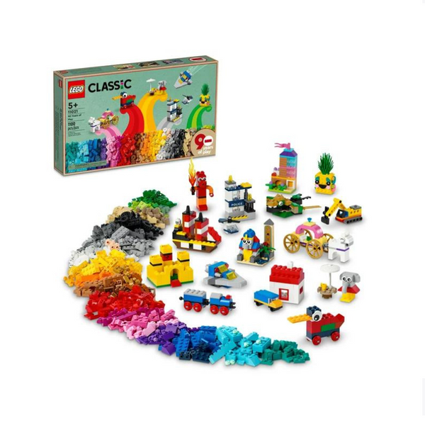 Set de construcción LEGO Classic de 1100 piezas