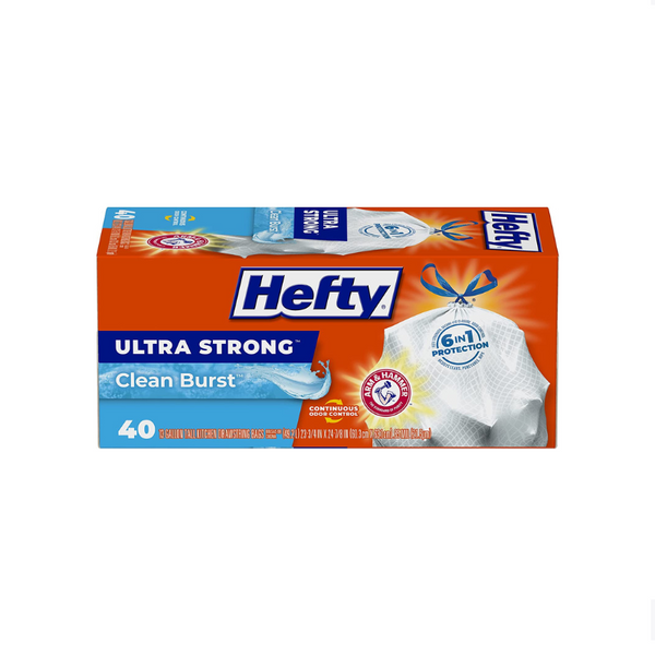 120 bolsas de basura de cocina Hefty, ultrafuertes, de 13 galones de alto