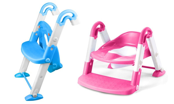 Silla de inodoro para niños con escalera de entrenamiento