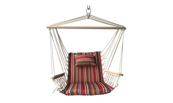 Backyard Expressions Hammock Chair with Wooden Arms