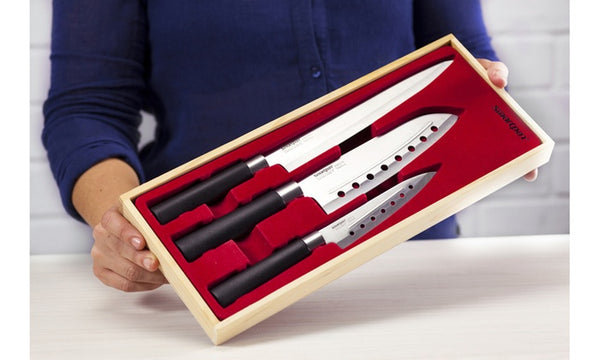 Stainless Steel 3-Piece Kitchen Knives Set