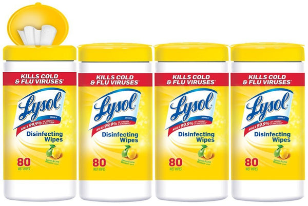 Paquete de 320 toallitas desinfectantes Lysol