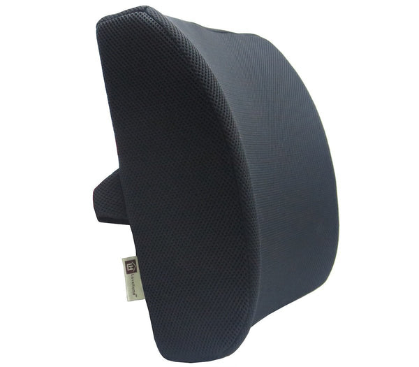 Memory Foam Support Back Cushion - Black