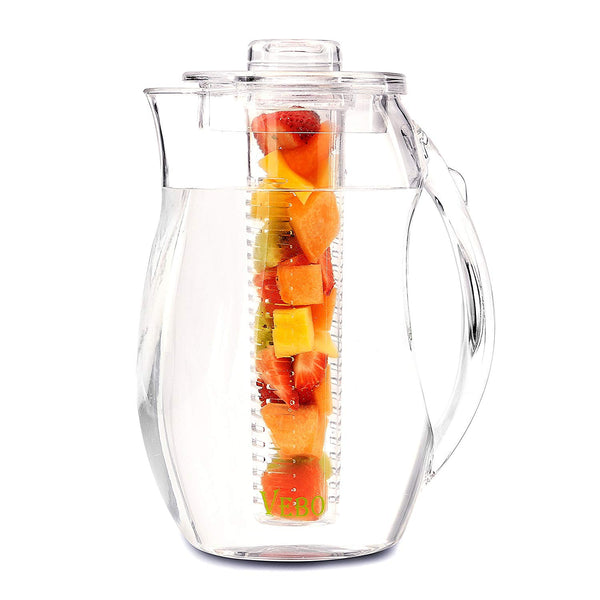 Tea and Fruit Infusion Pitcher With Ice Core Rod