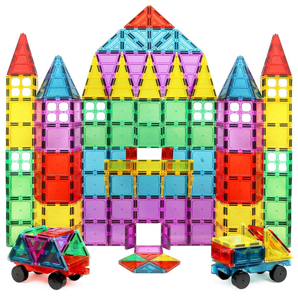 agnet Build Deluxe 100 Piece 3D Magnetic Tile Building Set