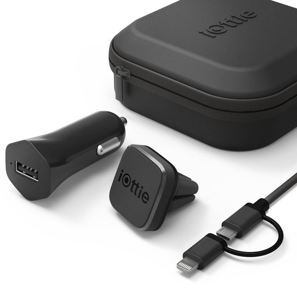 iOttie Travel Kit With Car Mount, Lightning And Micro USB Cable