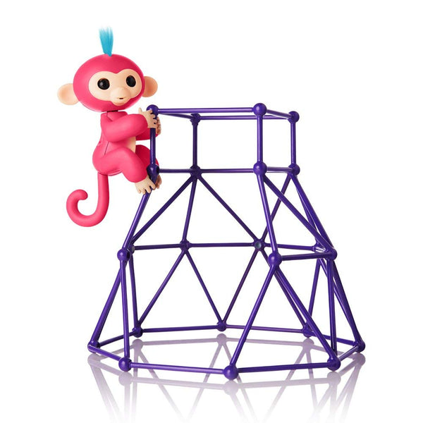 Fingerlings - Juego de gimnasio en la jungla + mono bebé interactivo Aimee