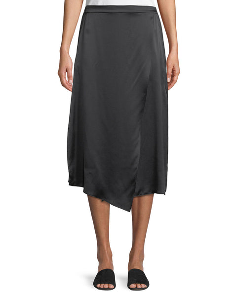 Vince silk midi skirt