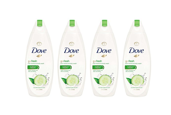 4 Dove go fresh Body Wash Cucumber and Green Tea