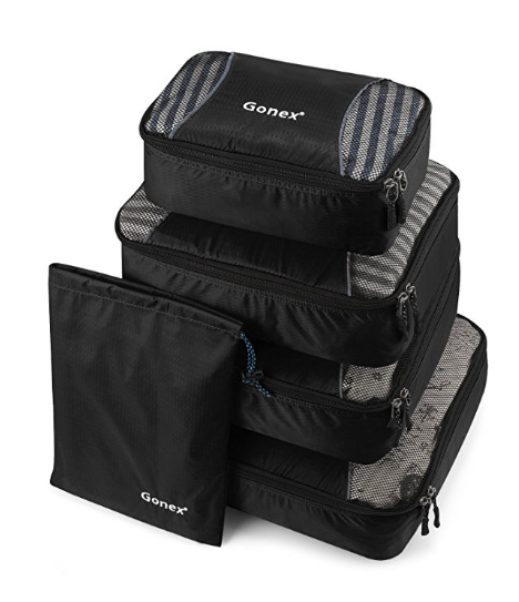 5 cube travel luggage organizer