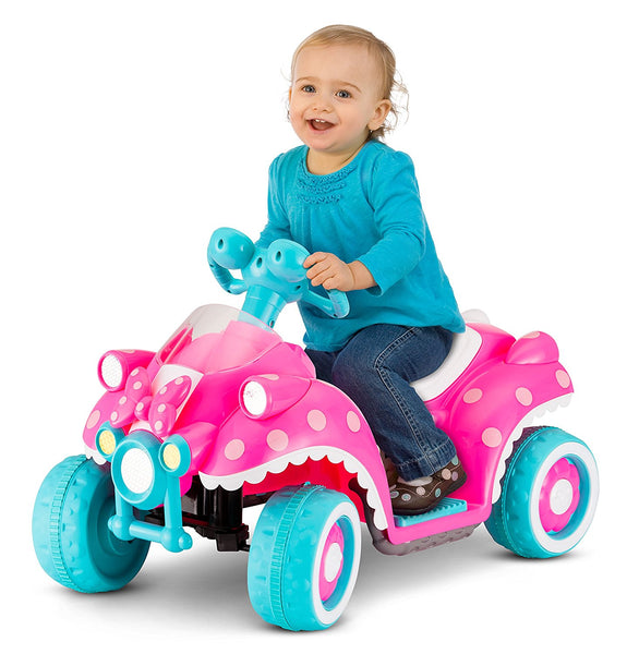 Disney Minnie Mouse 6V Quad eléctrico para niños pequeños