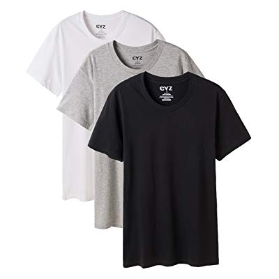 Pack Of 3 Cotton Crew Neck Or V-Neck T-Shirt - Undershirts