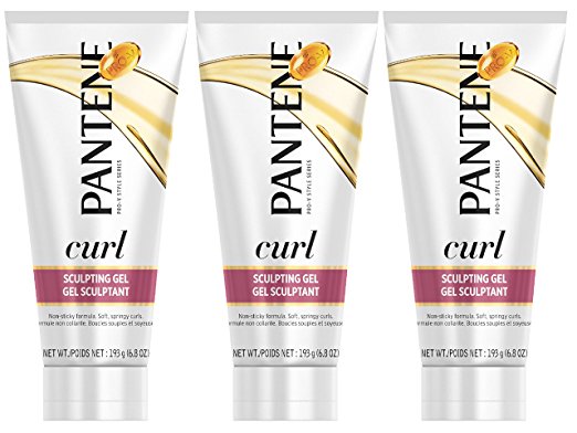 Paquete de 3 geles para el cabello moldeador Pantene Curl Perfection