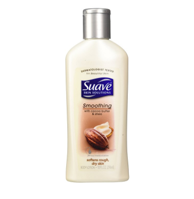 Suave suavizante con manteca de cacao y loción corporal de karité, 10 oz