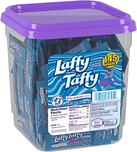 Laffy Taffy Candy Jar, frambuesa azul, 145 unidades